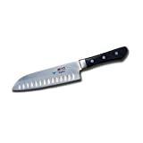 Mac Knife MSK-65 Professional Santoku-kniv med hul kant, 6-1/2 tommer, sølv