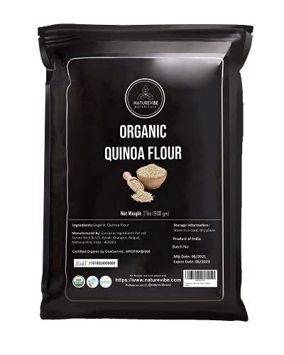 Naturevibe Botanicals Bio-Quinoa-Mehl, 2lbs | Non-GMO und Gluten frei | Protein Rich [Verpackung kann variieren]