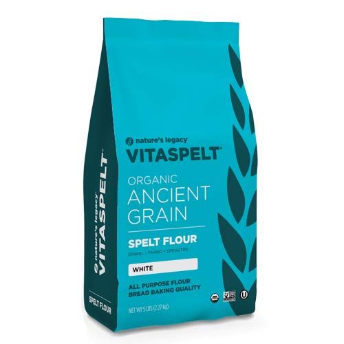 Nature's Legacy VitaSpelt Non-GMO White Unbleached Spelt Flour 5 lb väska