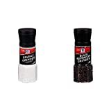 McCormick Grinders Zeezoutmolen, 6.1 oz met McCormick Zwarte Peperkorrelmolen, 2.5 oz