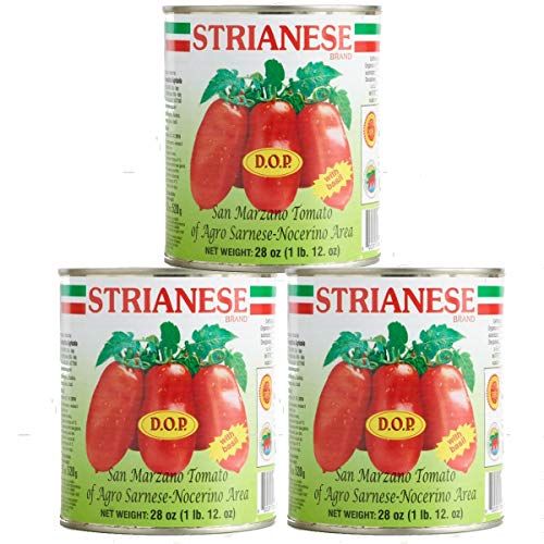 Strianese San Marzano tomatid, DOP, 28 oz (pakend 3)